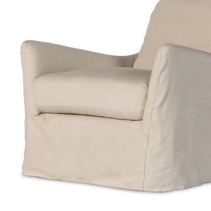 Housse pour chaise pivotante Four Hands Monette en couleur naturelle de Bruxelles