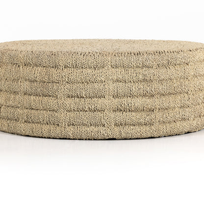Table basse ronde Four Hands Pascal 42 en naturel clair