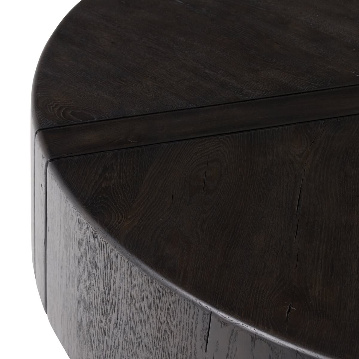 Table basse Four Hands Renan en chêne français récupéré expresso foncé
