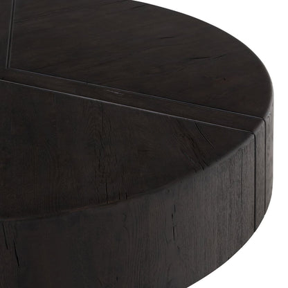 Table basse Four Hands Renan en chêne français récupéré expresso foncé