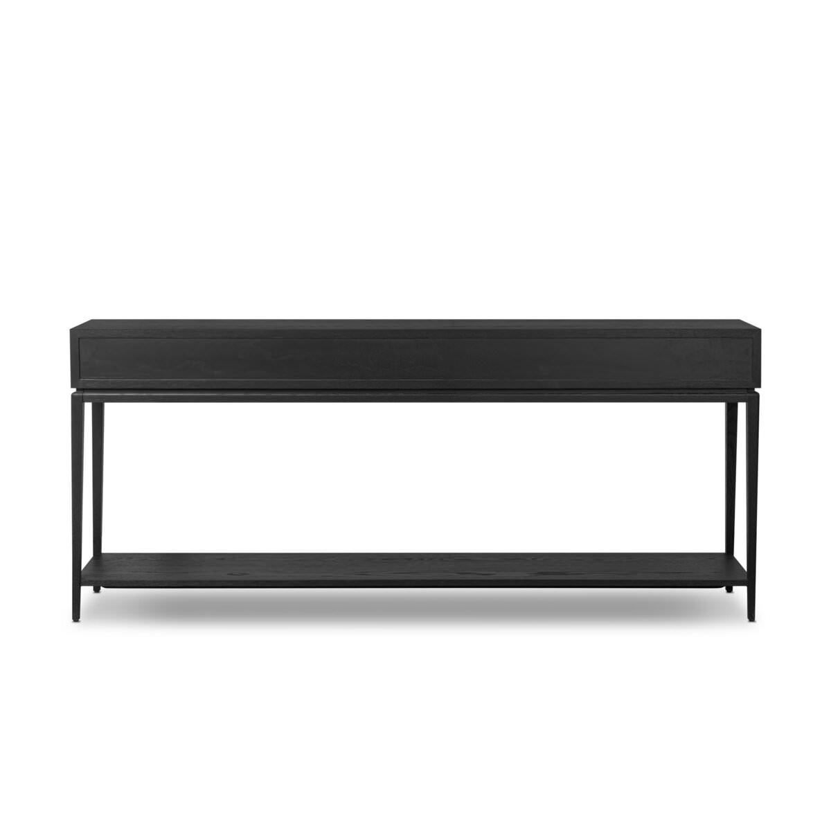 Console Rosenell à quatre mains - 78 po en chêne noir massif