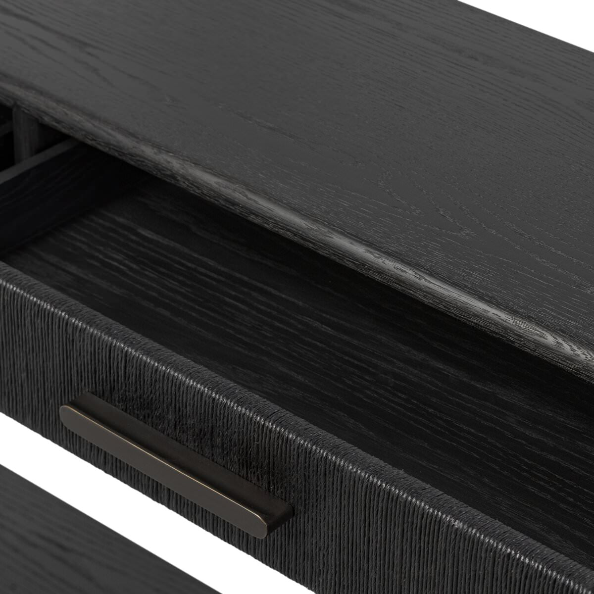 Console Rosenell à quatre mains - 78 po en chêne noir massif