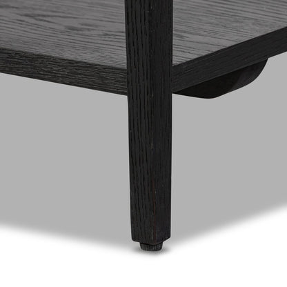 Console Rosenell à quatre mains - 78 po en chêne noir massif
