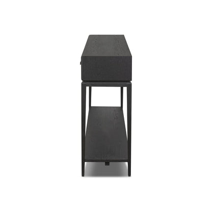 Console Rosenell à quatre mains - 78 po en chêne noir massif