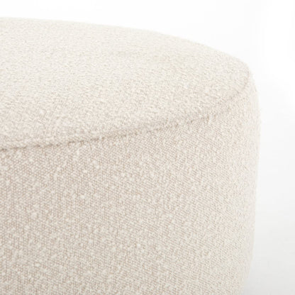 Grand pouf rond Sinclair Four Hands en Knoll Natural