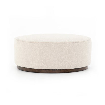 Grand pouf rond Sinclair Four Hands en Knoll Natural