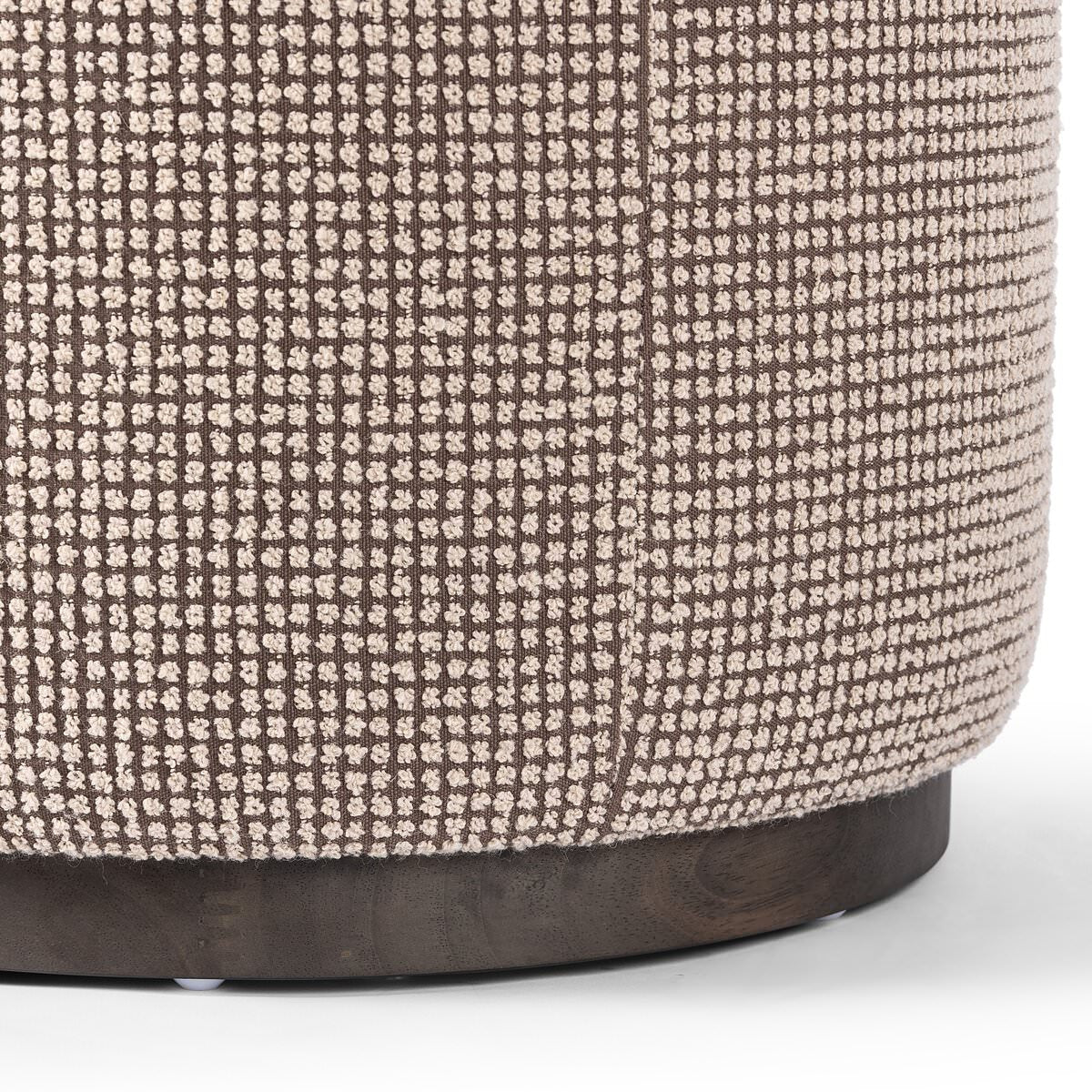 Pouf rond Sinclair Four Hands en taupe Barrow