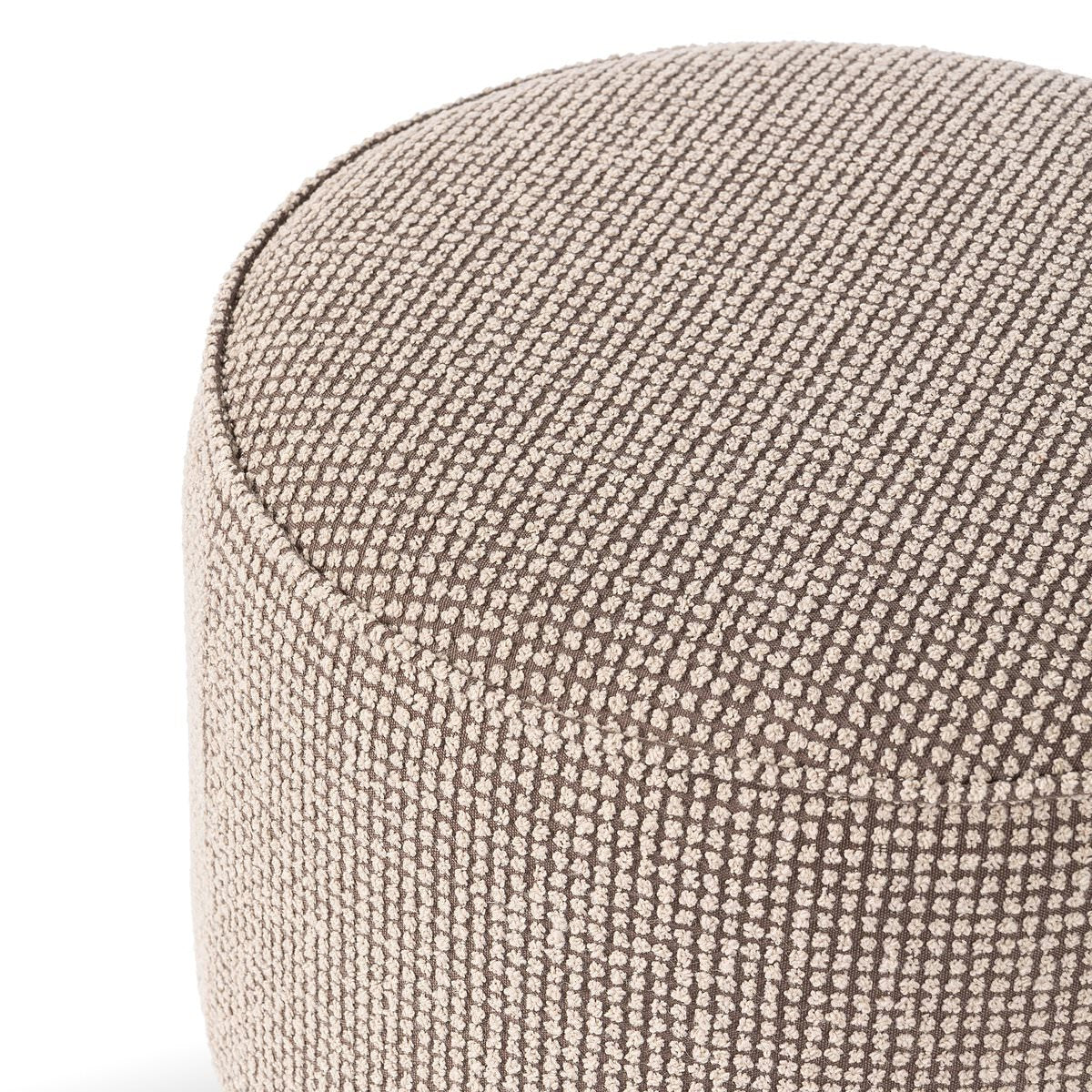 Pouf rond Sinclair Four Hands en taupe Barrow