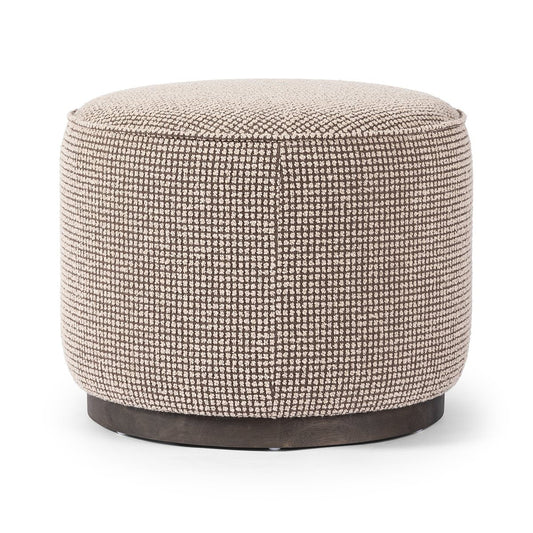 Pouf rond Sinclair Four Hands en taupe Barrow