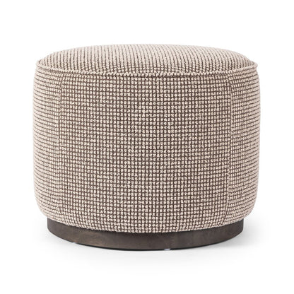 Pouf rond Sinclair Four Hands en taupe Barrow