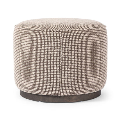 Pouf rond Sinclair Four Hands en taupe Barrow