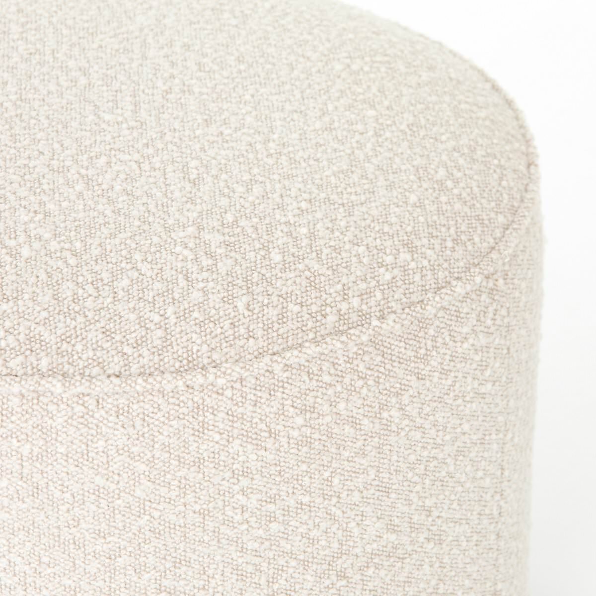 Pouf rond Sinclair Four Hands en Knoll Natural