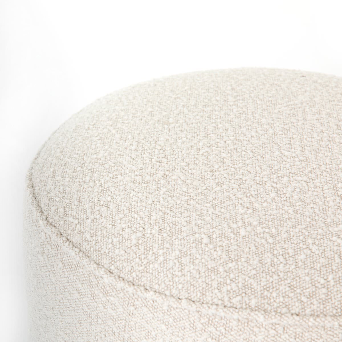 Pouf rond Sinclair Four Hands en Knoll Natural