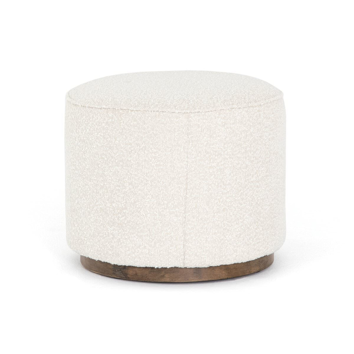 Pouf rond Sinclair Four Hands en Knoll Natural