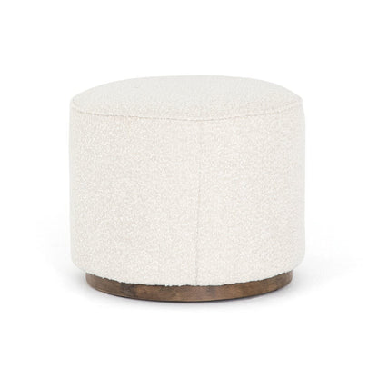 Pouf rond Sinclair Four Hands en Knoll Natural
