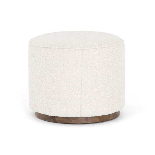 Pouf rond Sinclair Four Hands en Knoll Natural