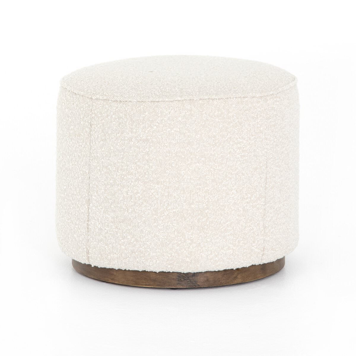 Pouf rond Sinclair Four Hands en Knoll Natural