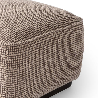 Pouf carré Sinclair Four Hands 21 en taupe Barrow
