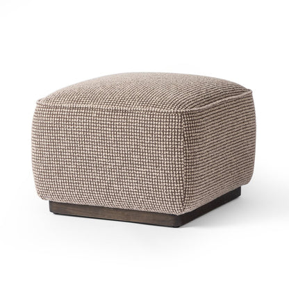 Pouf carré Sinclair Four Hands 21 en taupe Barrow
