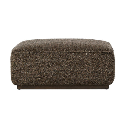 Pouf carré Sinclair à quatre mains en granit Ivan