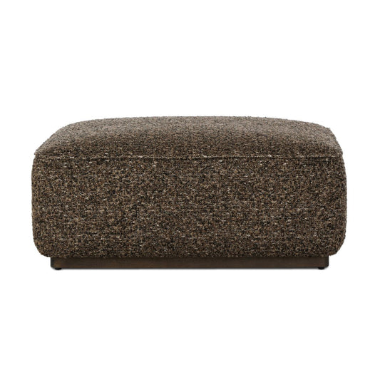 Pouf carré Sinclair à quatre mains en granit Ivan
