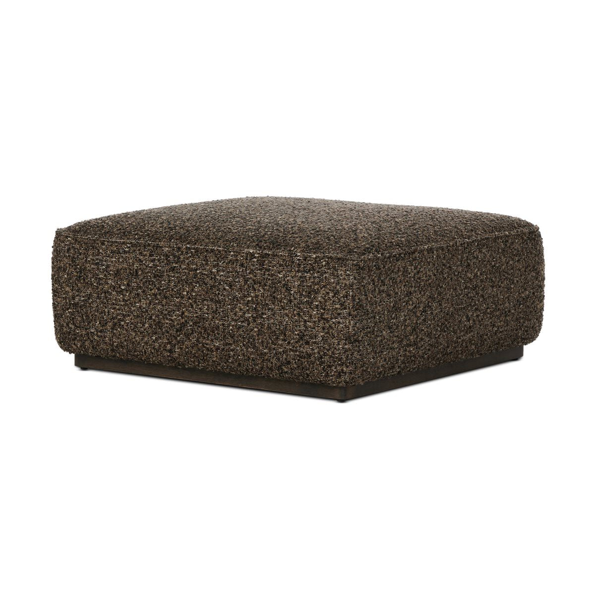 Pouf carré Sinclair à quatre mains en granit Ivan