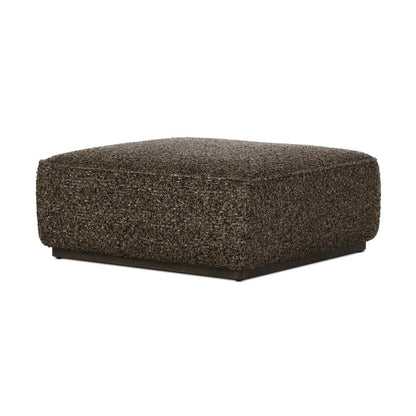 Pouf carré Sinclair à quatre mains en granit Ivan