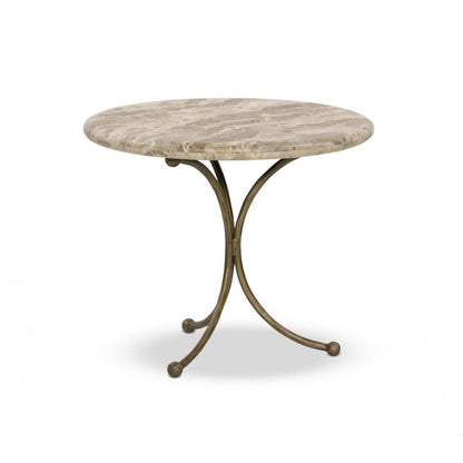 Table d'appoint Sylas à quatre mains en marbre fossile