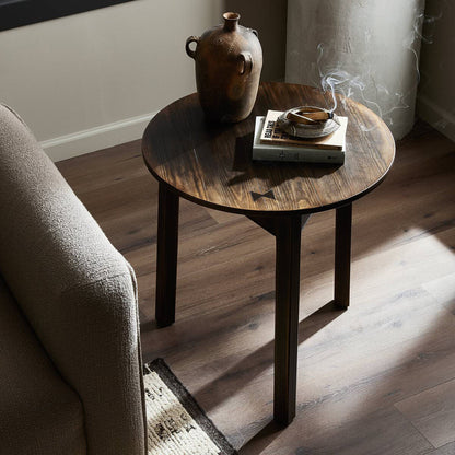 Table Pimms Four Hands en finition marron vieilli