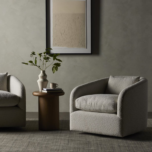 Chaise pivotante Four Hands Topanga en Knoll Natural