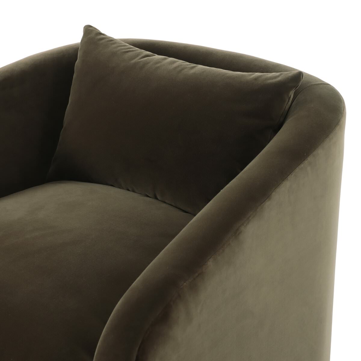 Chaise pivotante Four Hands Topanga en olive Surrey