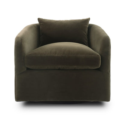 Chaise pivotante Four Hands Topanga en olive Surrey