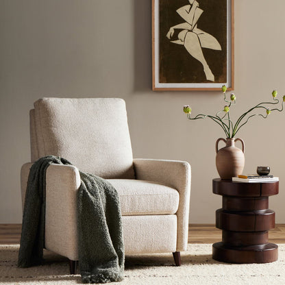 Fauteuil inclinable Wallen à quatre mains en Nova Taupe 