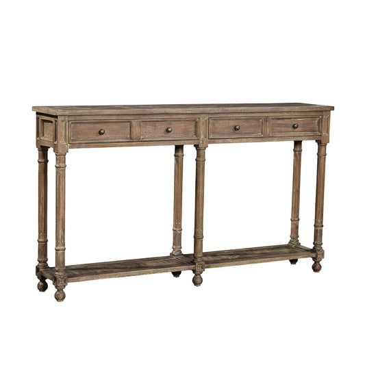 Console en acajou avec parquet Hawthorne