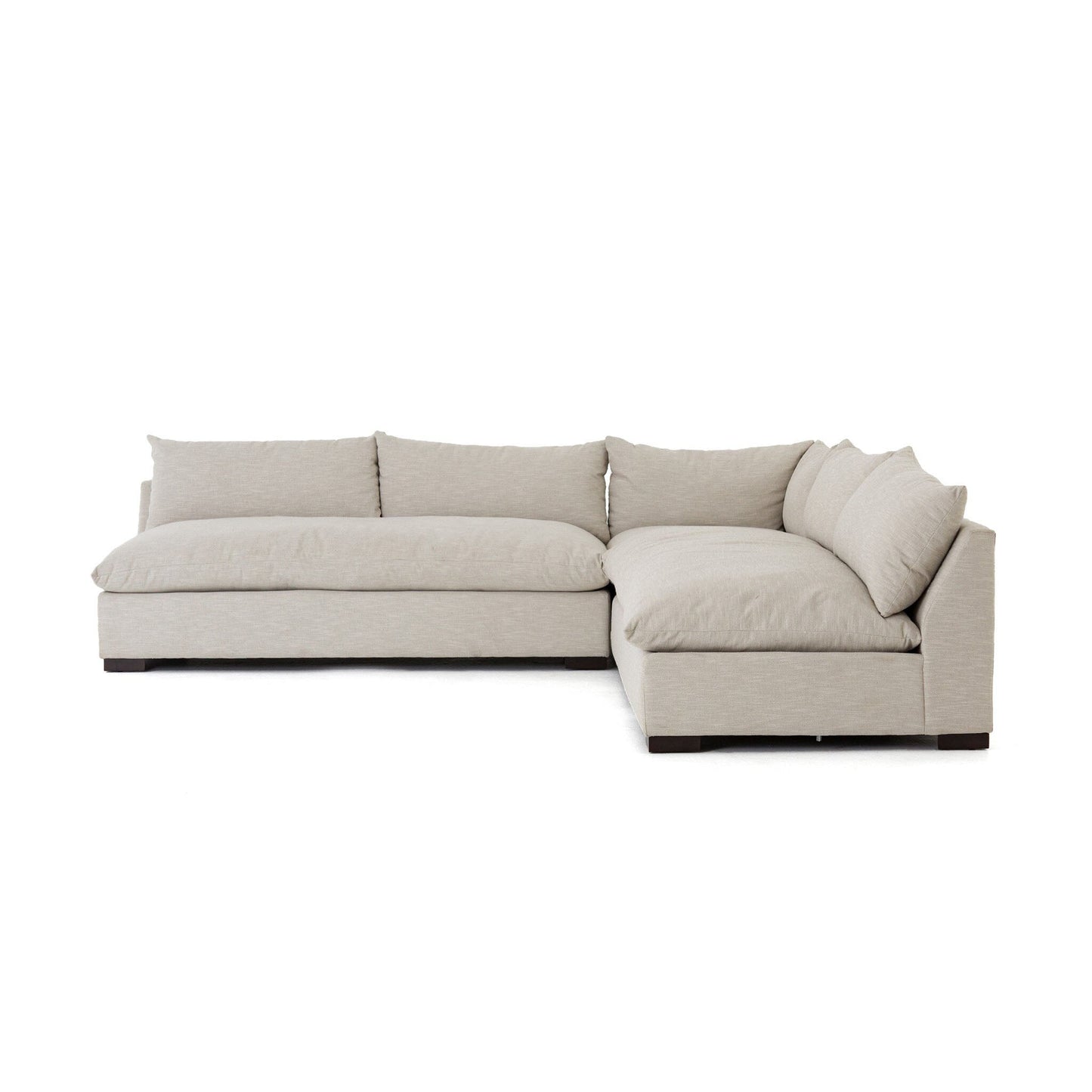 Canapé modulable 3 pièces Grant de Four Hands en Ashby Oatmeal