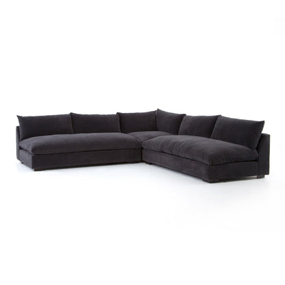 Canapé modulable 3 pièces Four Hands Grant en anthracite Henry