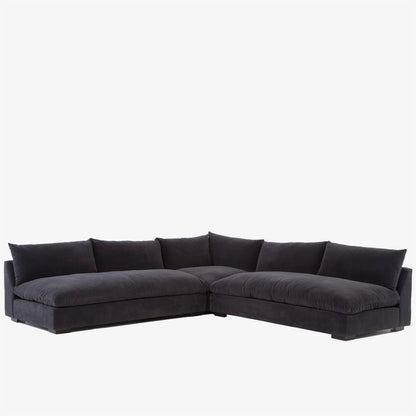 Canapé modulable 3 pièces Four Hands Grant en anthracite Henry
