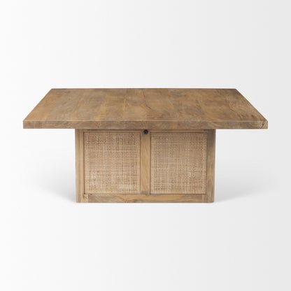 Table basse Georgia en finition délavée claire