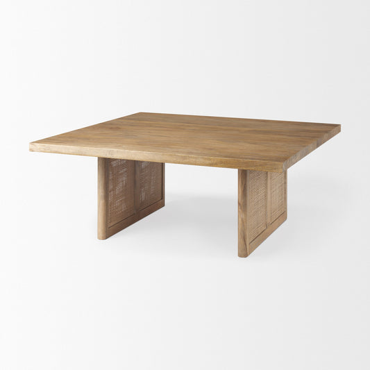 Table basse Georgia en finition délavée claire