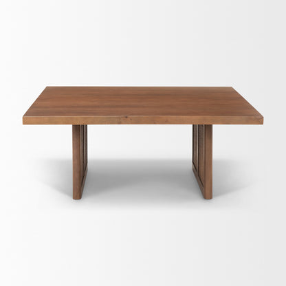 Table basse Georgia en finition délavée foncée