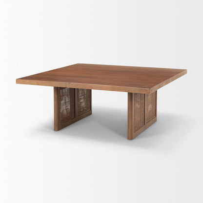 Table basse Georgia en finition délavée foncée