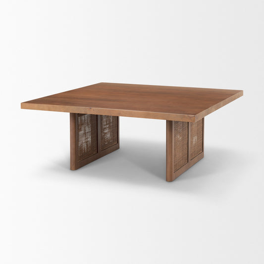 Table basse Georgia en finition délavée foncée