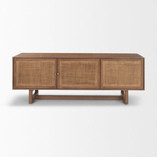 Console multimédia Georgia en finition délavée foncée