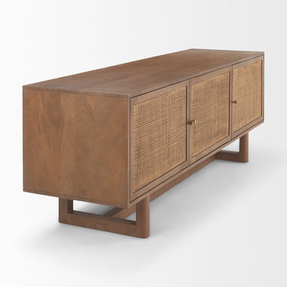 Console multimédia Georgia en finition délavée foncée