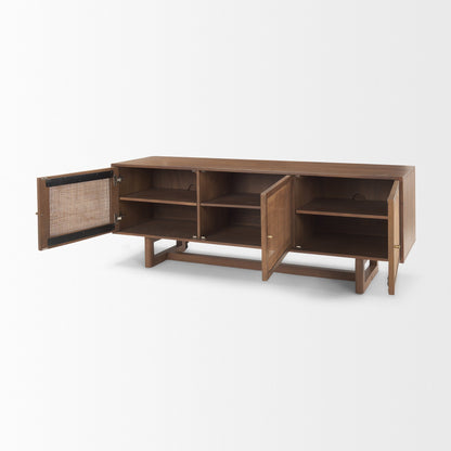 Console multimédia Georgia en finition délavée foncée
