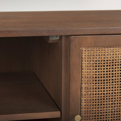 Console multimédia Georgia en finition délavée foncée