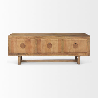 Console multimédia Georgia en Light Wash