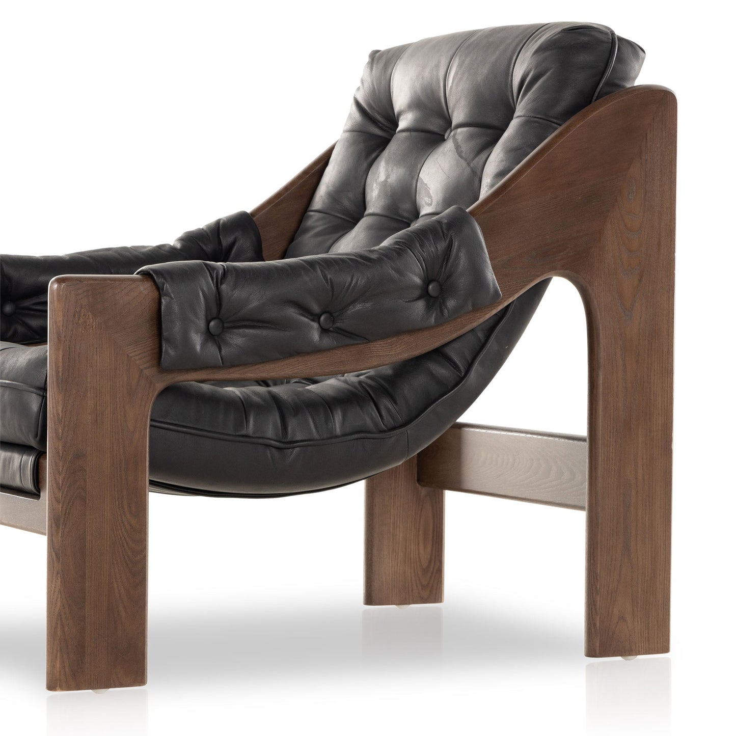 Chaise Halston Four Hands en noir Heirloom