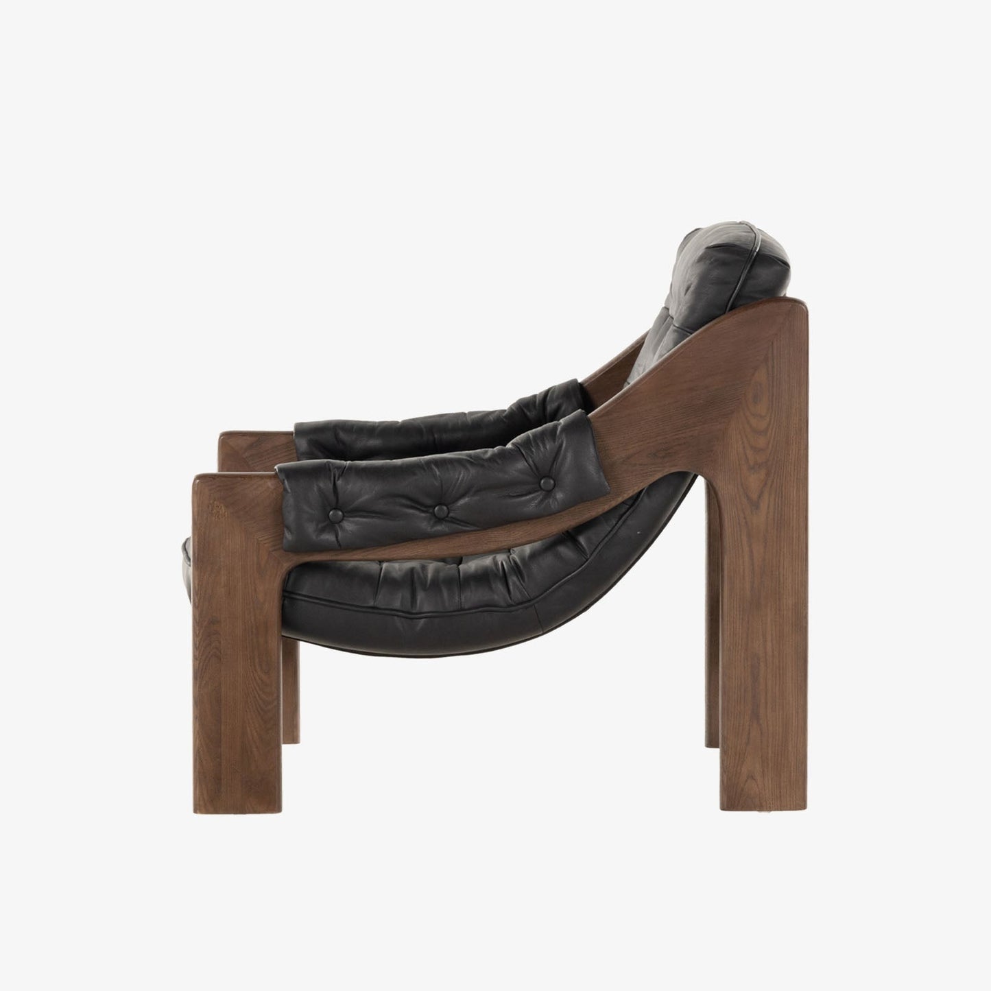 Chaise Halston Four Hands en noir Heirloom