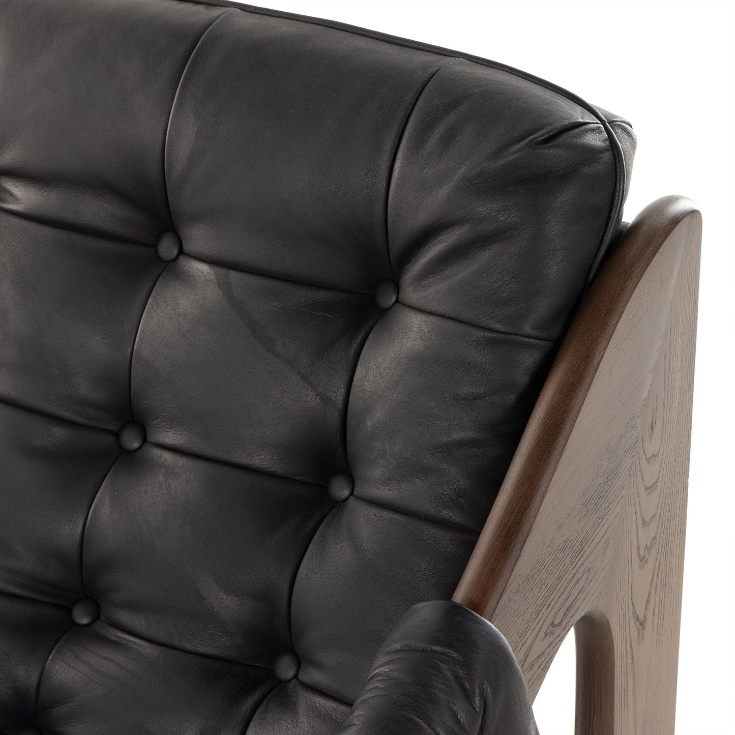 Chaise Halston Four Hands en noir Heirloom